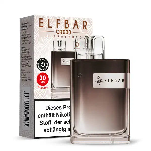 2ml Elfbar Crystal Classic Ice Coffe mit 20 mg/ml nikotinstärke by Elf Bar mit Verpackung.