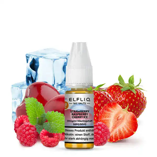 Elfliq Strawberry Raspberry Cherry Ice E-Liquid
