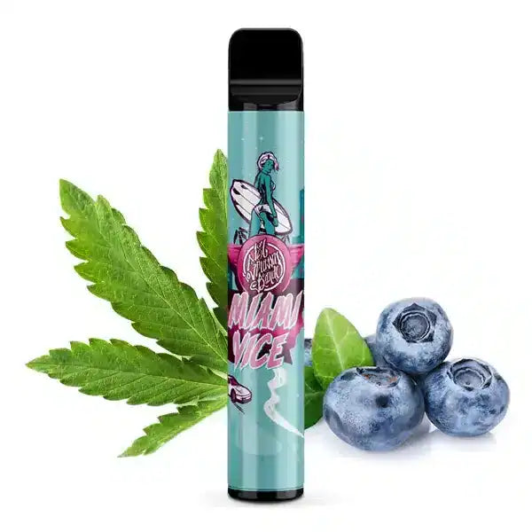 187 Miami Vice Produktbild mit Blaubeere und Kusch Blatt im Hintergrund