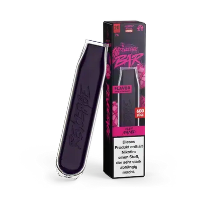 Revoltage Black Mango Produktbild mit Vape und Verpackung