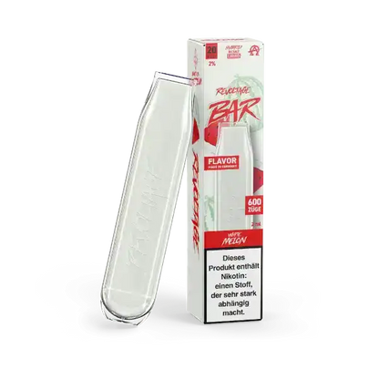 Revoltage White Melon Produktbild Vape mit Verpackung