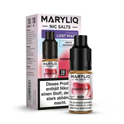 10ml Maryliq Cherry Ice mit 20 mg/ml nikotinstärke by Elf Bar mit Verpackung.