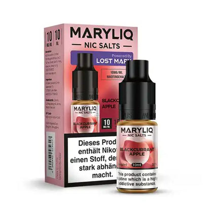 10ml Maryliq Blackcurrant Apple mit 20 mg/ml nikotinstärke by Elf Bar mit Verpackung.