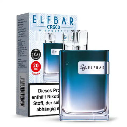 2ml Elfbar Crystal Blueberry mit 20 mg/ml nikotinstärke by Elf Bar mit Verpackung.