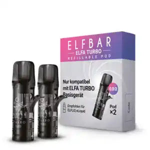 Elf Bar ELFA Turbo Refill Pods 0.8 Ω wiederverwendbare E-Zigaretten Pods