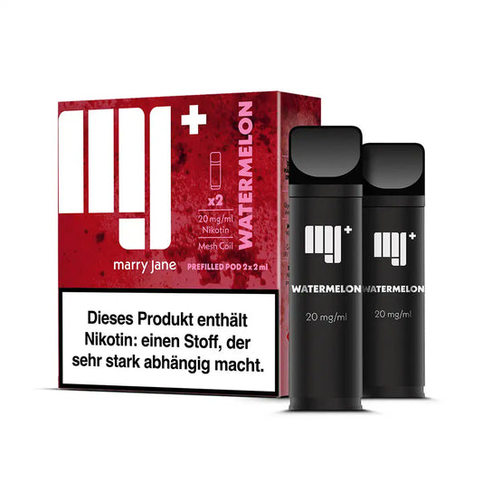 Marry Jane Pods Watermelon, 2er Pack mit dem Geschmack von Wassermelone