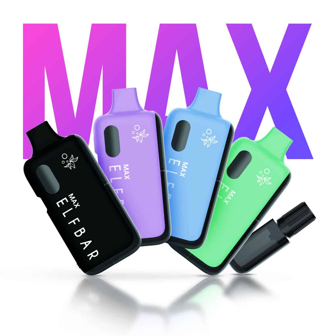 ELFBAR MAX CMYK Kit – farblich abgestuftes Pod‑System mit austauschbarem 10 ml Nachfülltank, 20 mg/ml Nikotinsalz, bis zu 6000 Züge