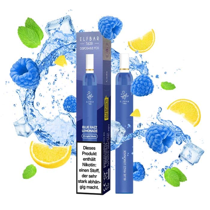 Elfbar T600 Blue Razz Lemonade Einweg E-Zigarette