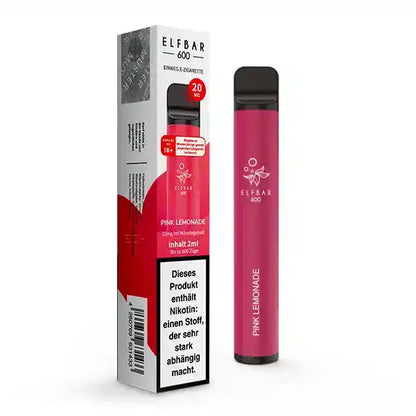 Elfbar Pink Lemonade Produktbild mit Verpackung