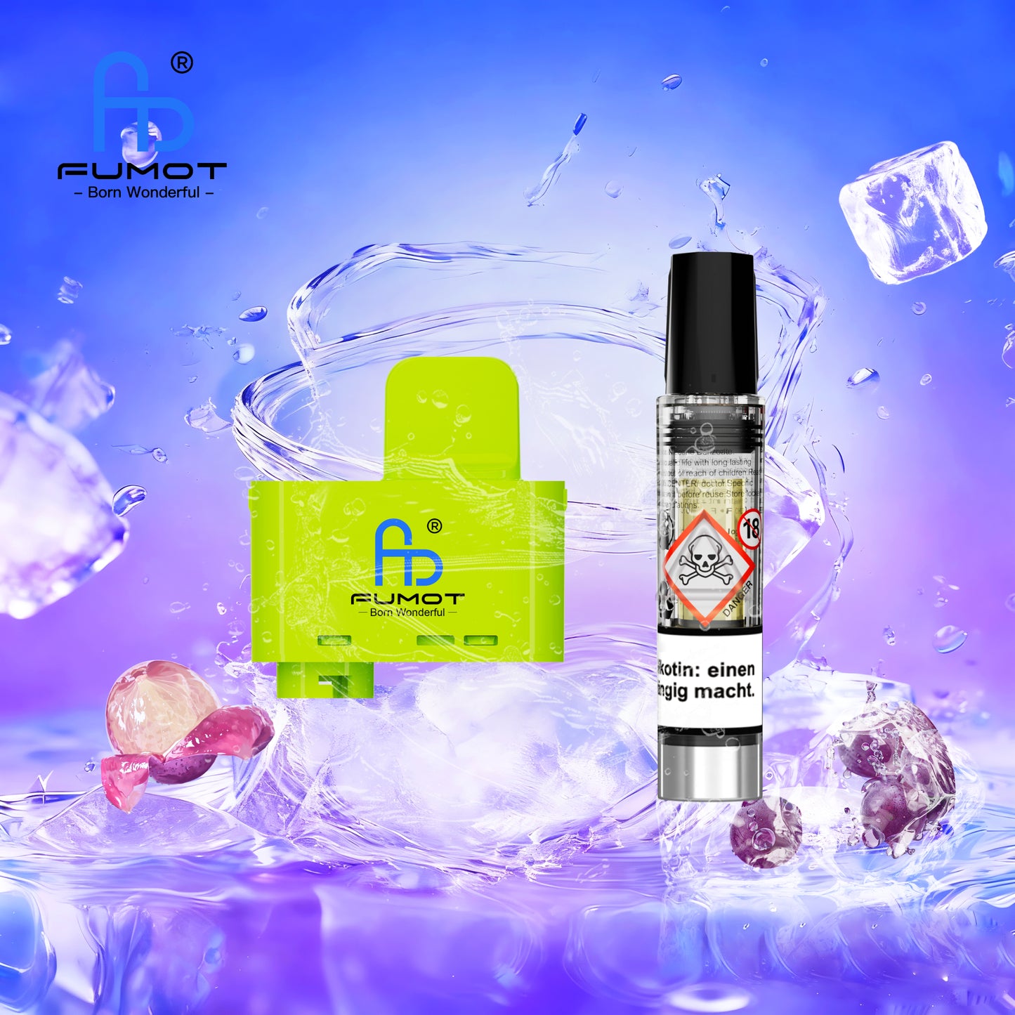 RandM Tornado Big Puff Grape Ice Pod