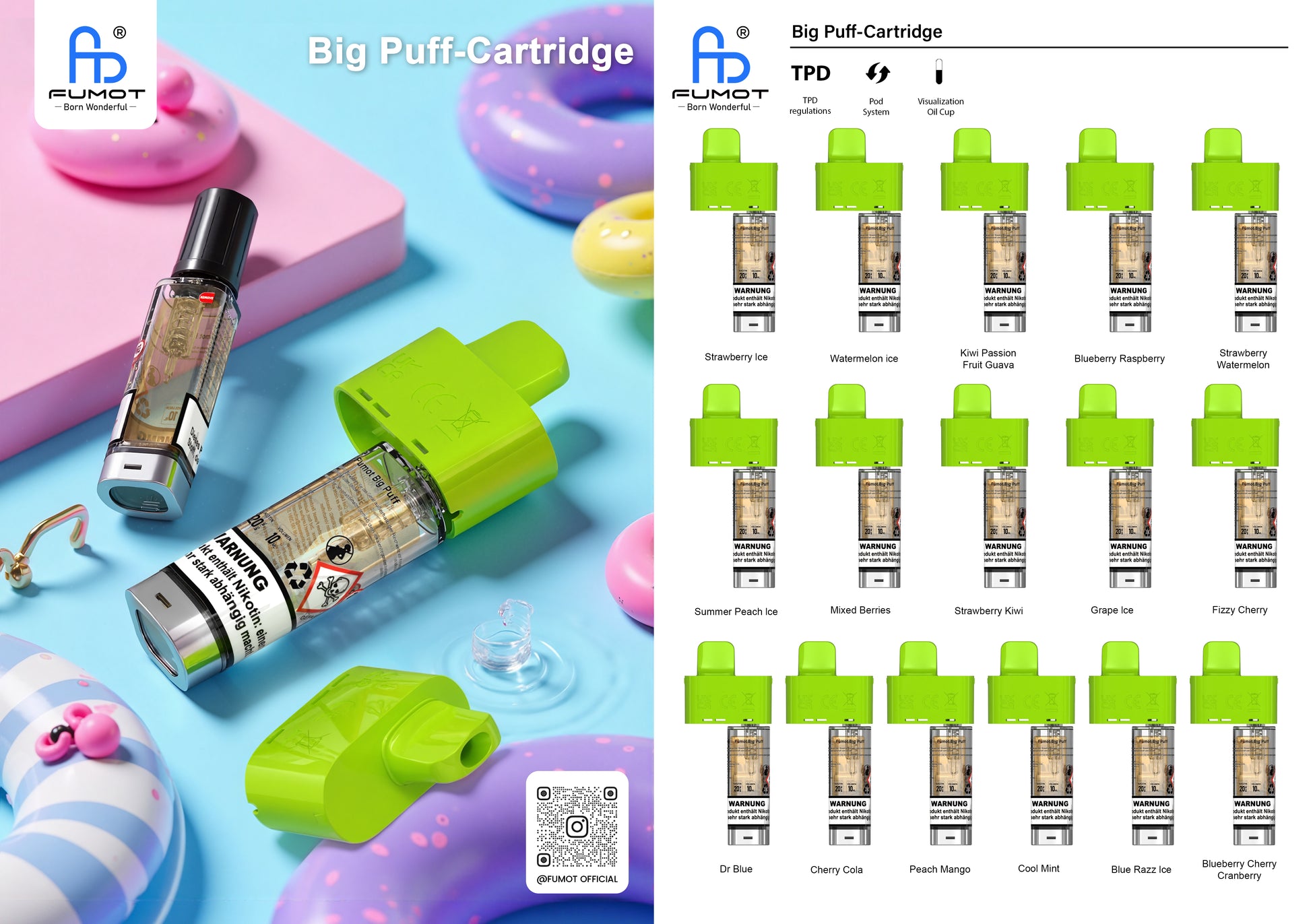 RandM Tornado Big Puff Pod Einweg E-Zigarette