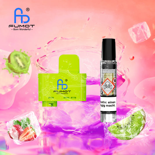 RandM Tornado Big Puff Strawberry Kiwi Pod Einweg E-Zigarette