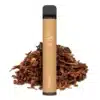 Elfbar Tobacco Produktbild mit Tabak im Hintergrund