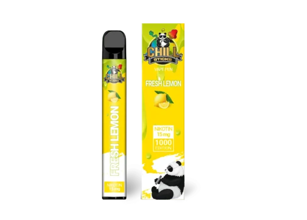 Chillsticks Fresh Lemon Produktbild mit Vape