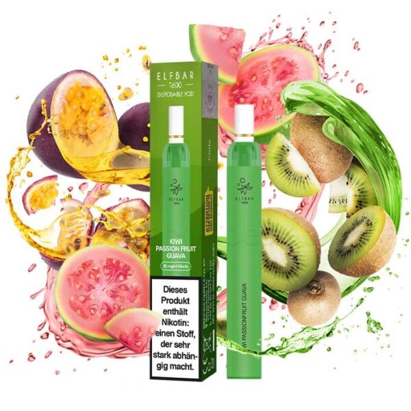 Elfbar T600 Kiwi Passion Fruit Guava - 20 mg/ml