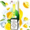 Flerbar Lemon Produktbild mit Zitrone und Eiswürfeln im Hintergrund