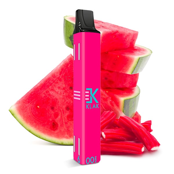 Klik Klak Watermelon Produktbild mit Wassermelone im Hintergrund