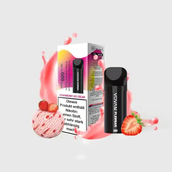 Vovan Flerbar Strawberry Ice Cream Pod - 20 mg/ml