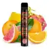 187 Zafari nikotinfrei Produktbild mit Orange, Grapefruit, Zitrone und Drachenfrucht im Hintergrund