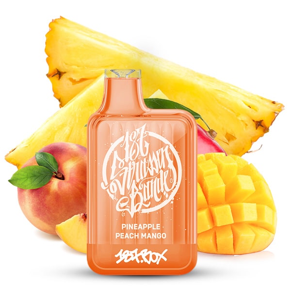 187 Box Pineapple Peach Mango mit dem Geschmack von Ananas, Pfirsich und Mango in der 20 mg/ml Variante