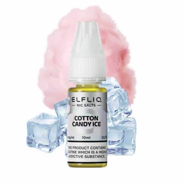 Elfliq Cotton Candy Ice E-Liquid by Elfbar mit dem Geschmack von Zuckerwatte