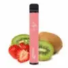 Bild mit Elfbar 600 Strawberry Kiwi nikotinfrei im Hintergrund sind Erdbeeren und Kiwis.