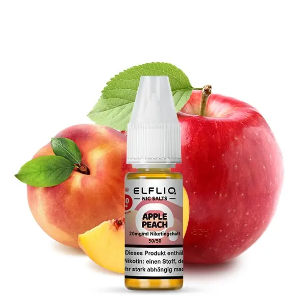 Elfliq Apple Peach 20 mg/ml E-Liquid by Elfbar mit dem Geschmack von Apfel und Pfirsich