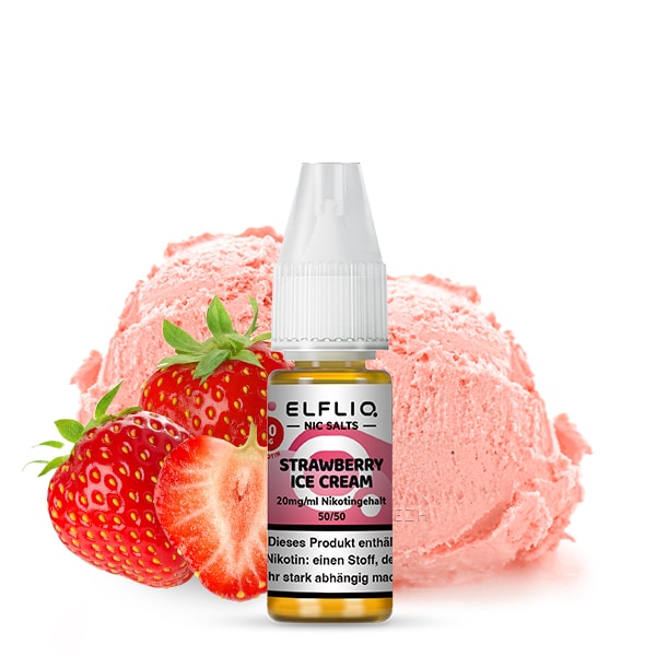 Elfliq Strawberry Ice Cream mit dem Geschmack von süßen Erdbeereis