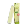 Bild mit Revoltage Neon Lemon nikotinfrei im Hintergrund ist die Vape.