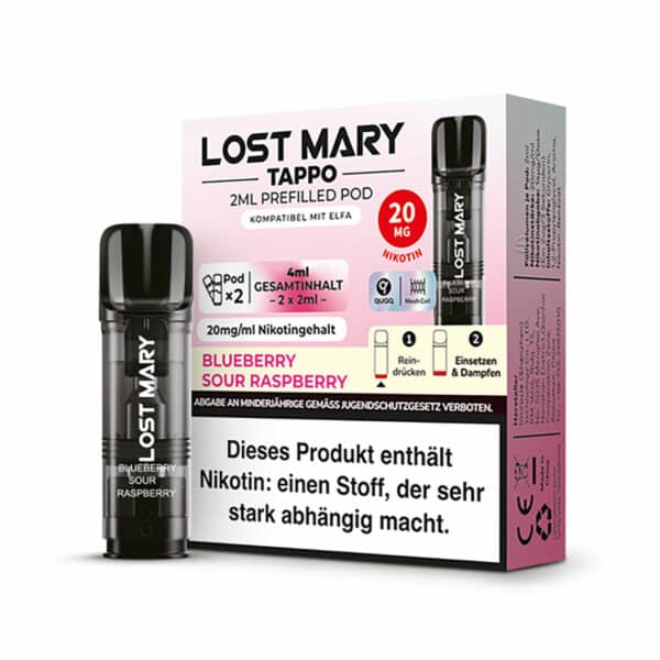 Lost Mary Tappo Pods Blueberry Sour Raspberry