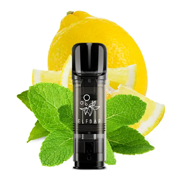 ELFA Pods Lemon Mint mit Zitrone und Minze im Hintergrund