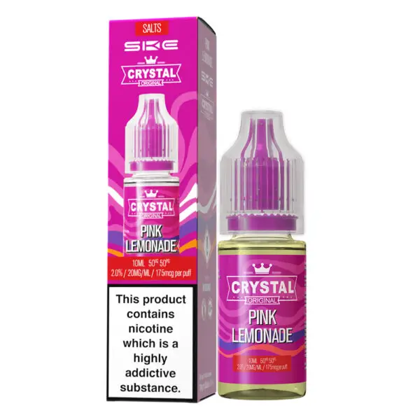 SKE Crystal Liquid Pink LemonadeWenn du Lust auf erfrischende und fruchtige Aromen hast, ist SKE Crystal Liquid Pink Lemonade - 20 mg/ml genau das Richtige. Überzeuge dich selbst von der Qualität und dem Geschmack, indem du dir dein eigenes Fläschchen holst. Besuche deinen bevorzugten E-Liquid-Händler und lass die köstlichen Aromen in dein Dampferlebnis einziehen.