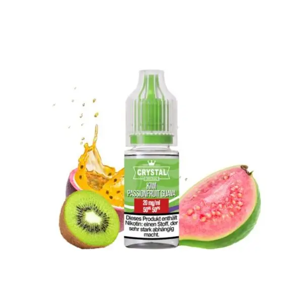 Wenn du die exotischen Aromen von Kiwi, Passionsfrucht und Guave liebst, ist SKE Crystal Liquid Kiwi Passionfruit Guava - 20 mg/ml genau die richtige Wahl für dich. Überzeuge dich von der hohen Qualität und dem tropischen Geschmack, indem du dir ein Fläschchen holst. Besuche deinen bevorzugten E-Liquid-Händler und lass die frischen Aromen in dein Dampferlebnis einziehen.