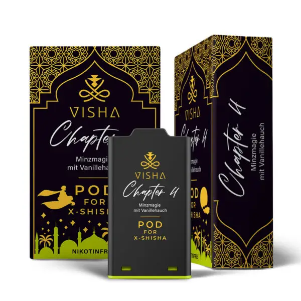 Visha X-Bar Shisha Pod Minze und Vanille