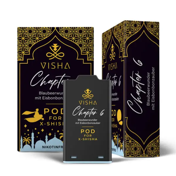 Visha X-Bar Shisha Pod Blaubeer und Eisbonbon