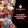 Darstellung des Liquid nikotinfrei Bundle es ist eine gute Mischung aus verschiedenen Liquids und Basisgeräten auf dem Bild zu erkennen