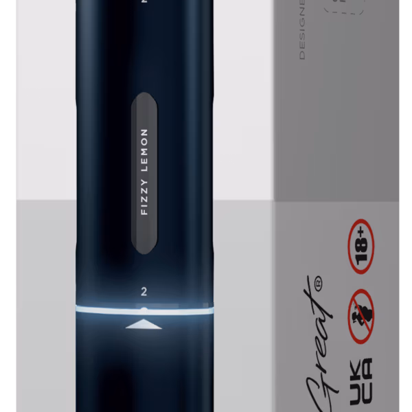 IVG Air 4 in 1 Basisgerät Black: Schwarzer Vape-Pen mit "4in1"-System, verpackt in weiß-grauer Schachtel mit Nikotinwarnung.