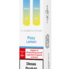 IVG Air Pods Fizzy Lemon – 20 mg/ml: Weiße Packung mit hellblauen Pods, 20mg Nikotin, Fizzy Lemon, Nikotinwarnung.