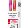 IVG Air Pods Watermelon Edition: Weiße Packung mit pinken (Watermelon Ice) und roten (Strawberry Watermelon) Pods, 20mg Nikotin, Nikotinwarnung.