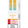 IVG Air Pods Pineapple Ice – 20 mg/ml: Weiße Packung mit hellgelben Pods, 20mg Nikotin, Pineapple Ice, Nikotinwarnung.