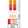 IVG Air Pods Pineapple Passionfruit – 20 mg/ml: Weiße Packung mit orange-roten Pods, 20mg Nikotin, Pineapple Passionfruit, Nikotinwarnung.