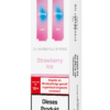 IVG Air Pods Strawberry Ice – 20 mg/ml: Weiße Packung mit pinken Pods, 20mg Nikotin, Strawberry Ice, Nikotinwarnung.