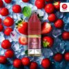 Flasche RandM Tornado Liquid Strawberry Ice 20 mg/ml vor Erdbeeren und Eiswürfeln – E-Liquid mit süßem Erdbeergeschmack und kühlender Mentholnote