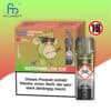 RandM Tornado Pods Watermelon Ice: Grüner Pod mit Wassermelonen-Ice-Geschmack, Logo und 20 mg Nikotin, umgeben von Wassermelonenscheiben.