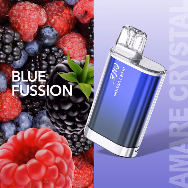 Erlebe mit dem Amare Crystal One - Blue Fusion ein fruchtig-frisches Geschmackserlebnis der besonderen Art. Die Mischung aus süßen Blaubeeren, saftigen Himbeeren und aromatischen Brombeeren sorgt für eine intensive, beerige Fusion. Das stylische Design in kühlem Blau macht nicht nur geschmacklich, sondern auch optisch Eindruck. Perfekt für alle, die fruchtige Sorten lieben!