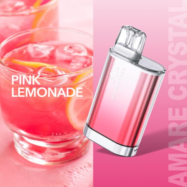 Amare Crystal One Einweg E-Zigarette – Sorte Pink Lemonade mit spritziger Zitronenlimonade und süßer Note