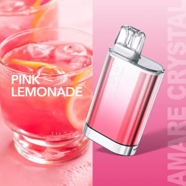 Amare Crystal One Einweg E-Zigarette – Sorte Pink Lemonade mit spritziger Zitronenlimonade und süßer Note