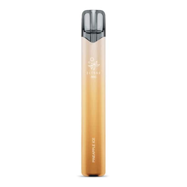 ELFBAR 800 Pineapple Ice Einweg E-Zigarette ohne Verpackung – hellgelbes Gehäuse mit sanftem Verlauf, 800 Züge, tropischer Ananasgeschmack mit kühlem Ice-Effekt, 20 mg/ml Nikotin