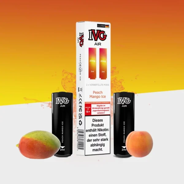 IVG Air Pods Peach Mango Ice - 20 mg/ml