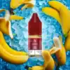 RandM Tornado Liquid Banana Ice 20 mg/ml – gelbes Liquid-Fläschchen mit Bananenmotiv und Ice-Design für E-Zigaretten.